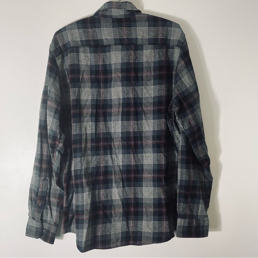Sonoma The Super Flannel Black, Red, White & Blue Cotton Shirt Size L NWT - Picture 2 of 9